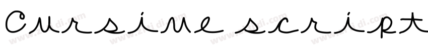 Cursive script字体转换